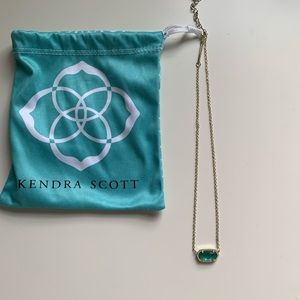 Green and gold Kendra Scott necklace